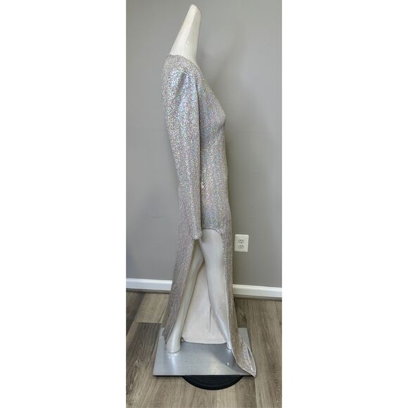 THE SEI Long Sleeve Keyhole Gown Size P $679 - Picture 10 of 13